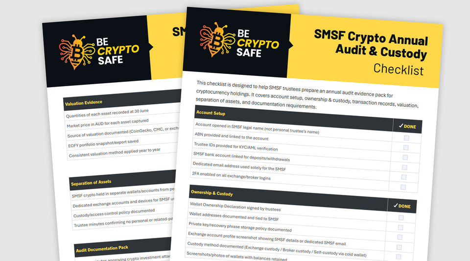 SMSF Crypto Annual Audit Checklist